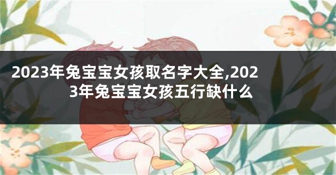 2023年兔宝宝女孩取名字大全,2023年兔宝宝女孩五行缺什么