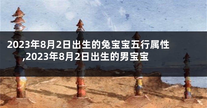 2023年8月2日出生的兔宝宝五行属性,2023年8月2日出生的男宝宝