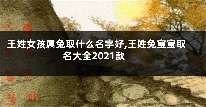 王姓女孩属兔取什么名字好,王姓兔宝宝取名大全2021款