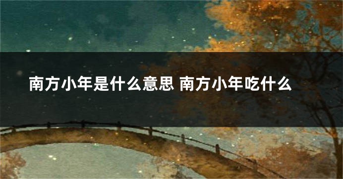 南方小年是什么意思 南方小年吃什么