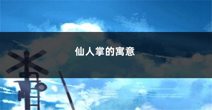 仙人掌的寓意