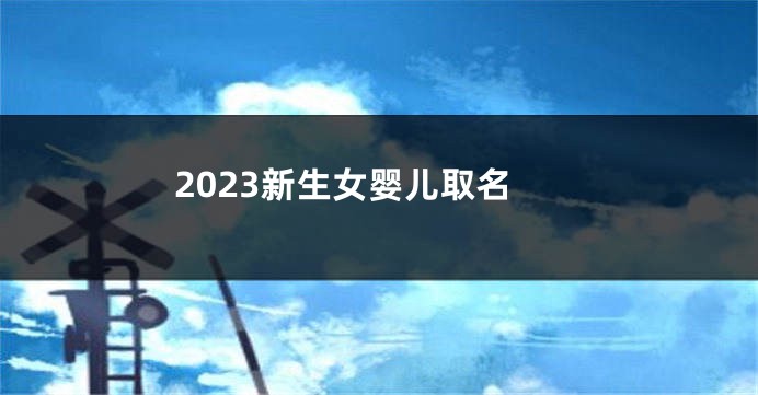 2023新生女婴儿取名