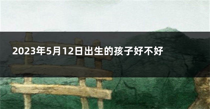 2023年5月12日出生的孩子好不好