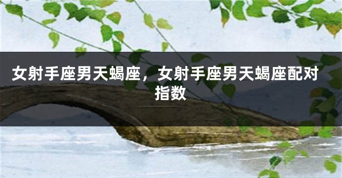 女射手座男天蝎座，女射手座男天蝎座配对指数