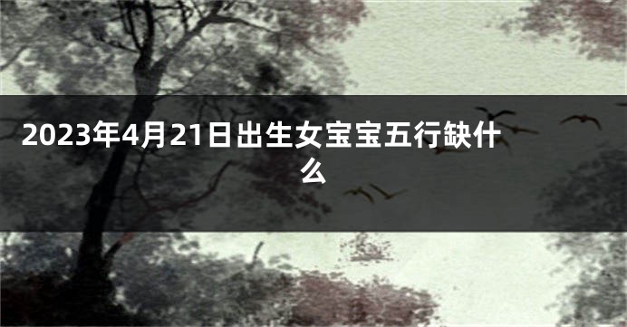 2023年4月21日出生女宝宝五行缺什么