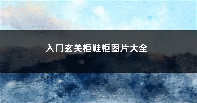 入门玄关柜鞋柜图片大全