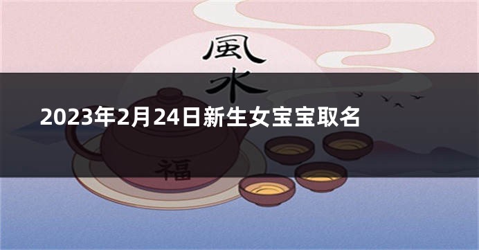 2023年2月24日新生女宝宝取名