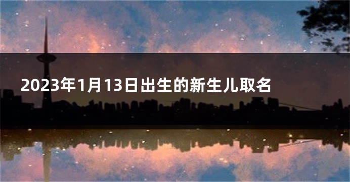 2023年1月13日出生的新生儿取名