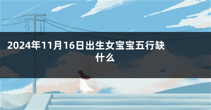 2024年11月16日出生女宝宝五行缺什么