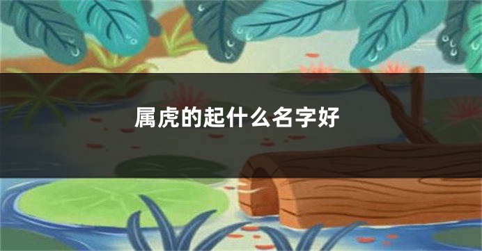 属虎的起什么名字好