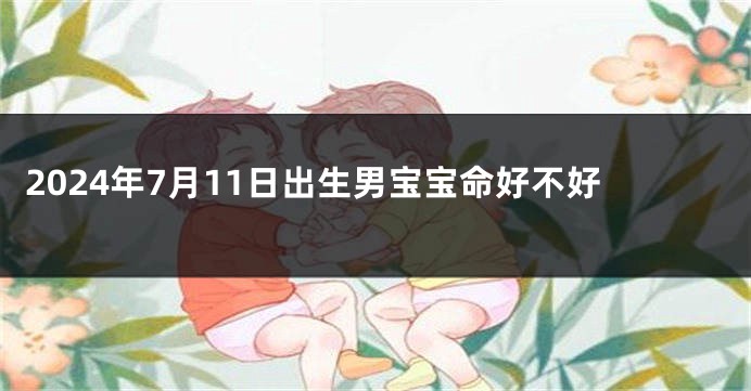 2024年7月11日出生男宝宝命好不好