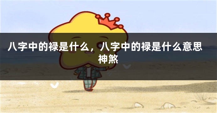 八字中的禄是什么，八字中的禄是什么意思神煞