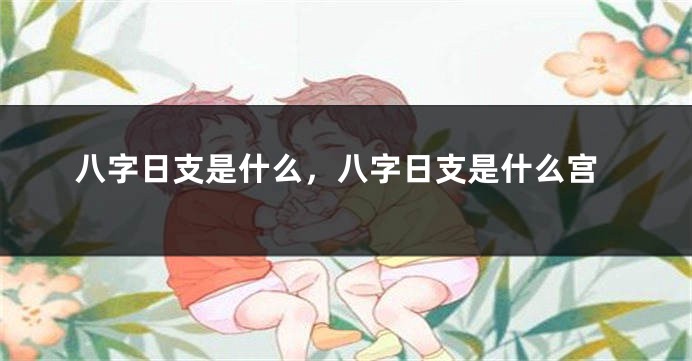 八字日支是什么，八字日支是什么宫