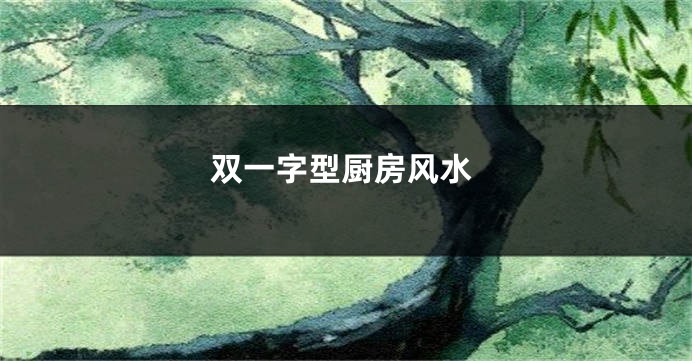 双一字型厨房风水