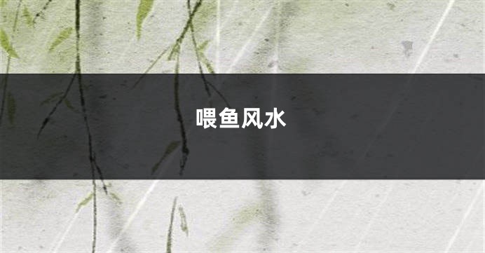 喂鱼风水