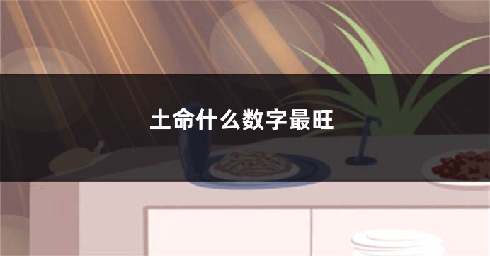 土命什么数字最旺