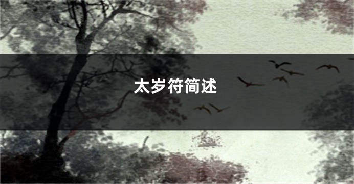 太岁符简述