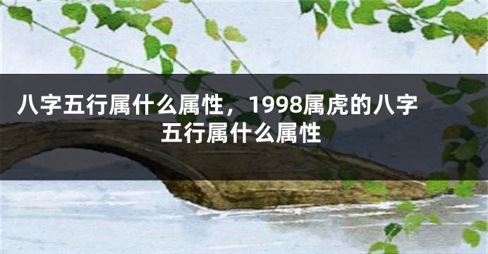 八字五行属什么属性，1998属虎的八字五行属什么属性