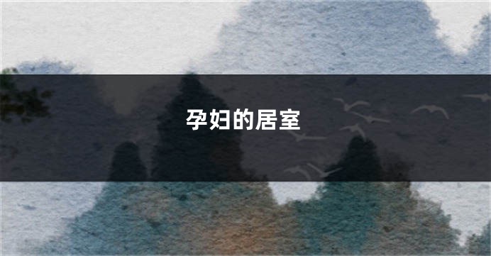 孕妇的居室