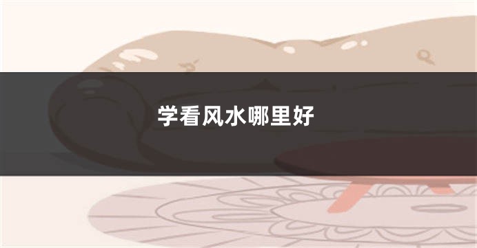 学看风水哪里好