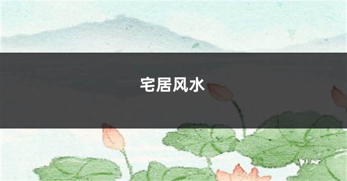 宅居风水