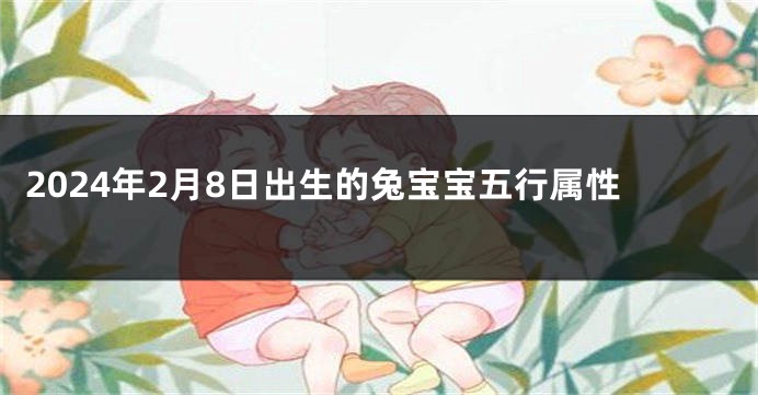 2024年2月8日出生的兔宝宝五行属性