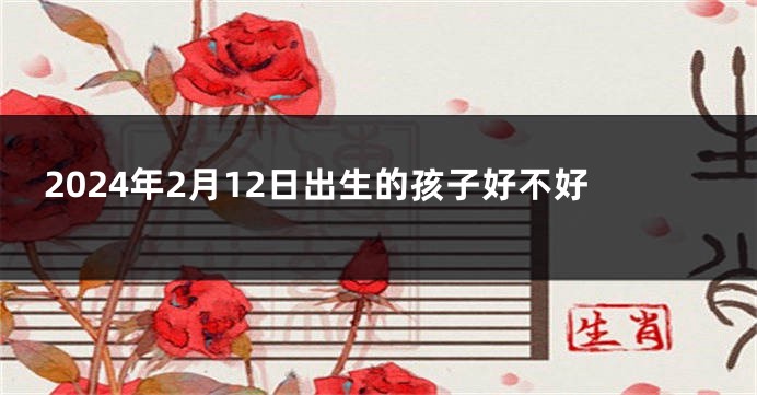 2024年2月12日出生的孩子好不好