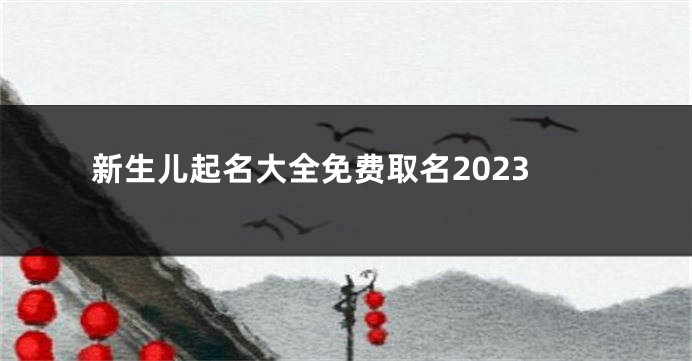 新生儿起名大全免费取名2023