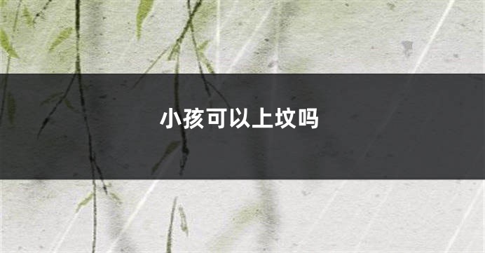 小孩可以上坟吗