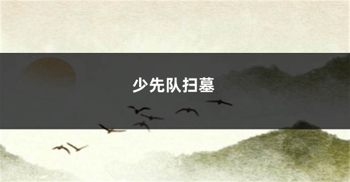 少先队扫墓