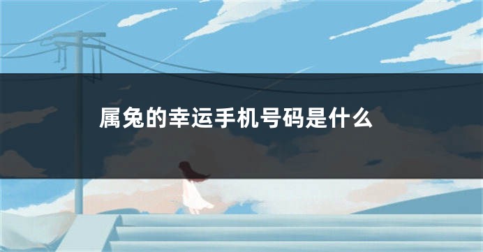 属兔的幸运手机号码是什么