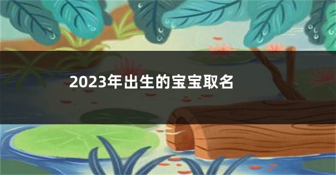 2023年出生的宝宝取名