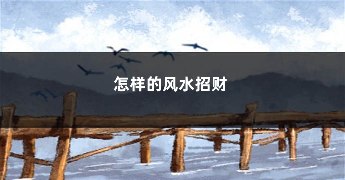 怎样的风水招财