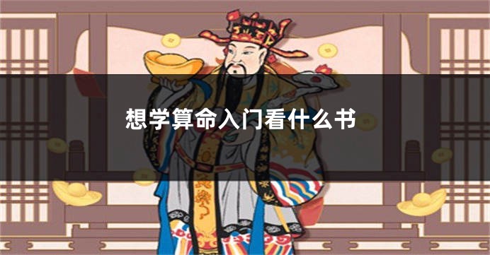 想学算命入门看什么书