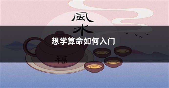 想学算命如何入门