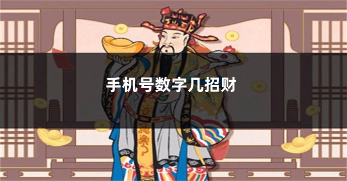 手机号数字几招财