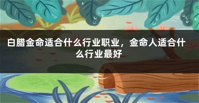 白腊金命适合什么行业职业，金命人适合什么行业最好