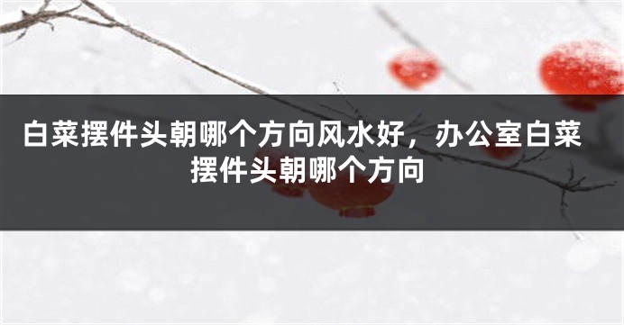 白菜摆件头朝哪个方向风水好，办公室白菜摆件头朝哪个方向