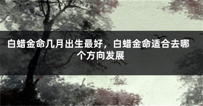 白蜡金命几月出生最好，白蜡金命适合去哪个方向发展