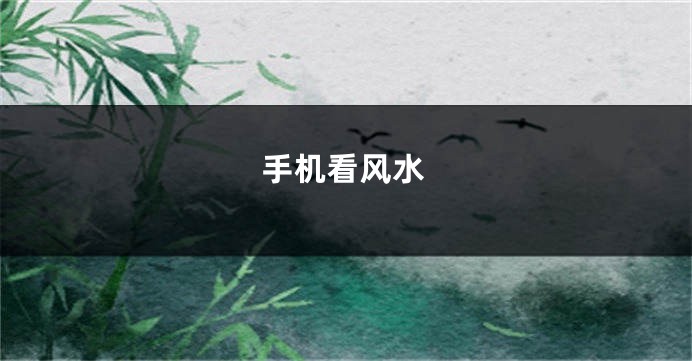 手机看风水