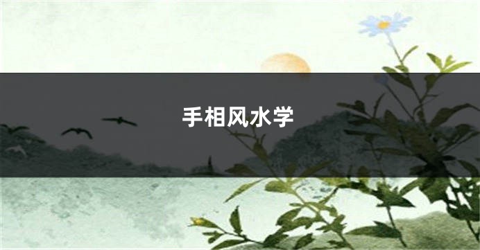 手相风水学