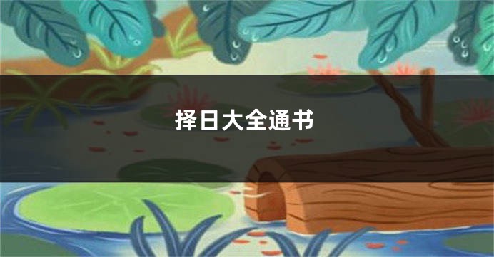 择日大全通书