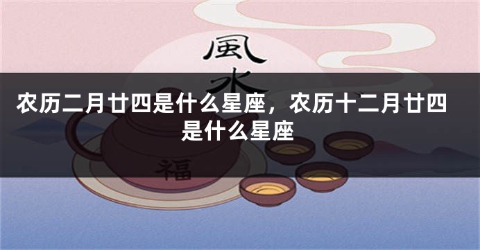 农历二月廿四是什么星座，农历十二月廿四是什么星座