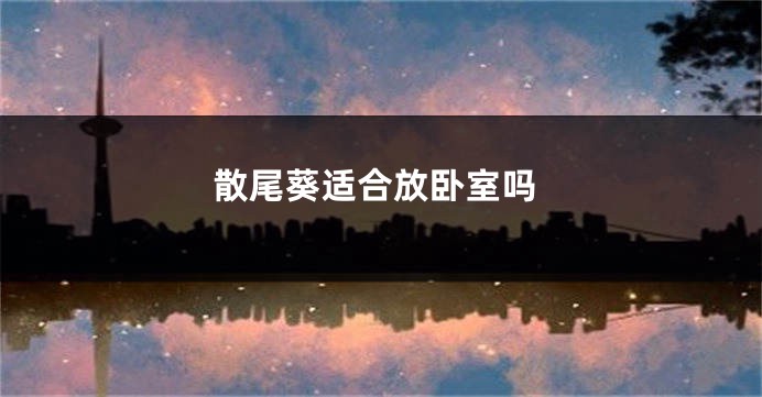 散尾葵适合放卧室吗
