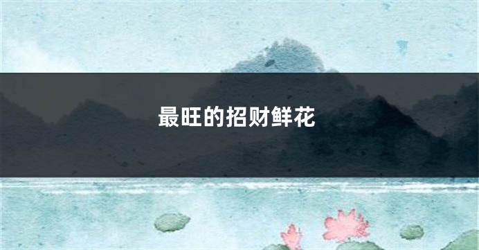最旺的招财鲜花