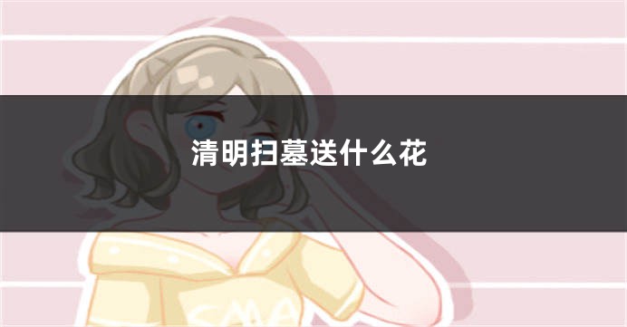 清明扫墓送什么花