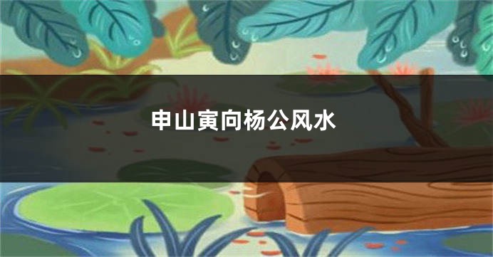 申山寅向杨公风水