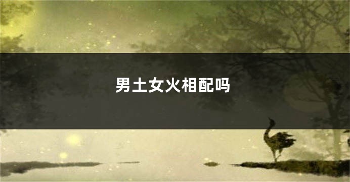 男土女火相配吗