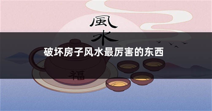 破坏房子风水最厉害的东西