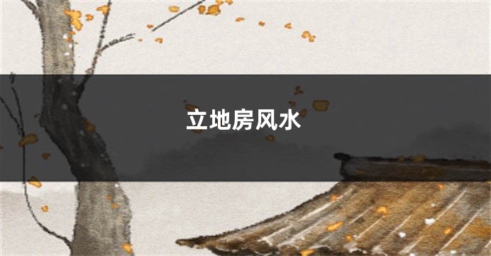 立地房风水